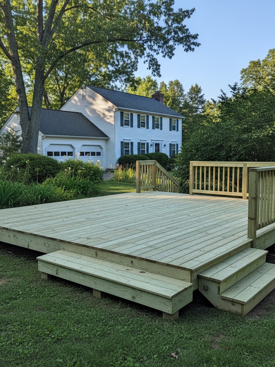 Composite Decking Installation completed by Oasis Deck Co in Clinton, MS