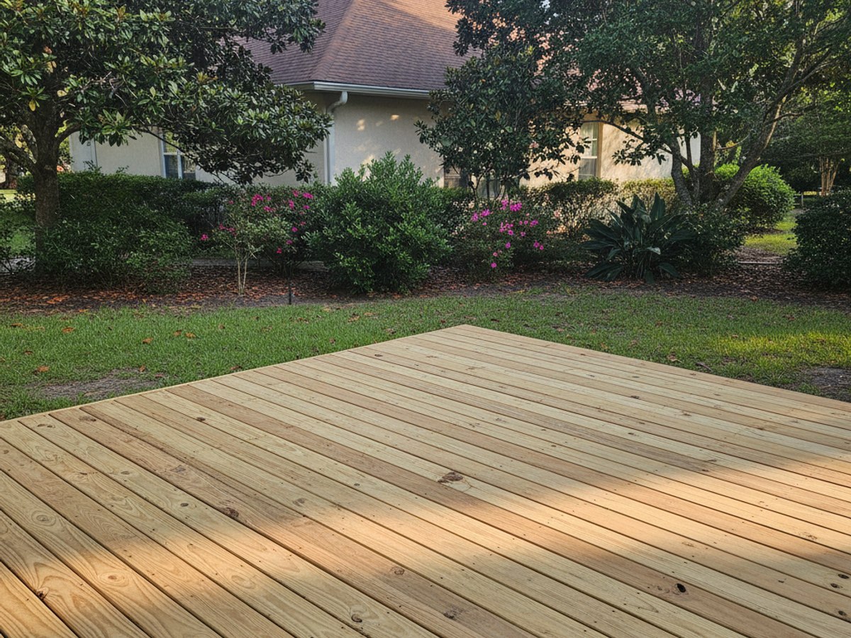 Deck Railing Installation completed by Oasis Deck Co in Ridgeland, MS