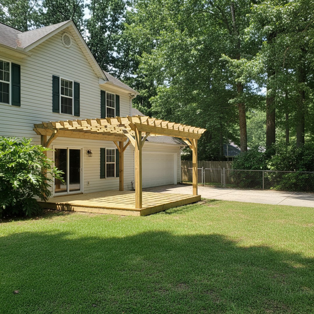 Deck Railing Installation completed by Oasis Deck Co in Pearl, MS