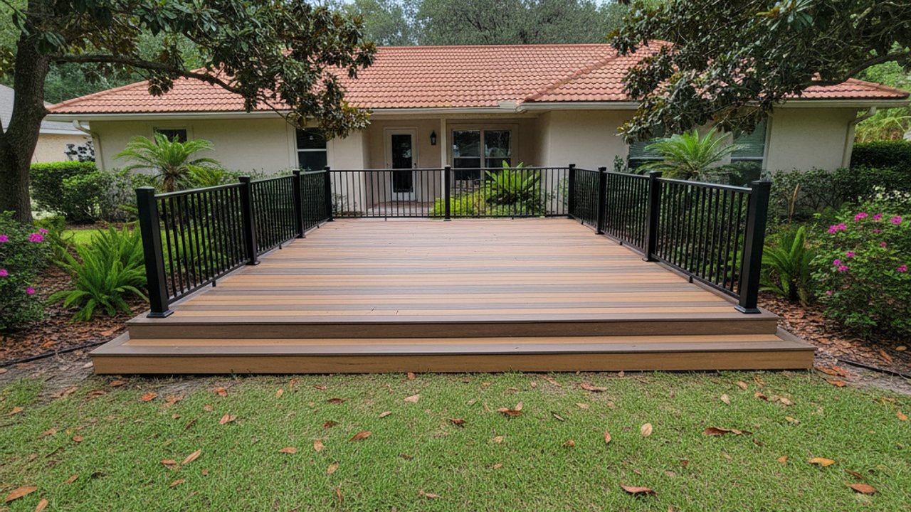 Deck Installation completed by Oasis Deck Co in Flowood, MS