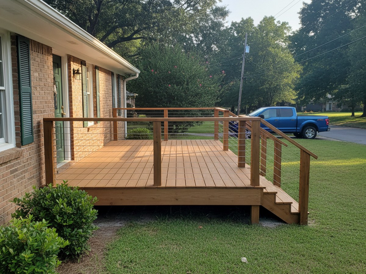Deck Repair completed by Oasis Deck Co in Yazoo City, MS